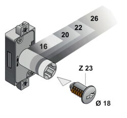 P2 - Das Wechselzylinder-System mit Durchmesser 18mm