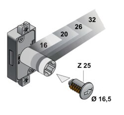 P4 - Das Wechselzylinder-System mit Durchmesser 16,5mm