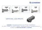 LEHMANN Dial Lock Private Montagehinweis